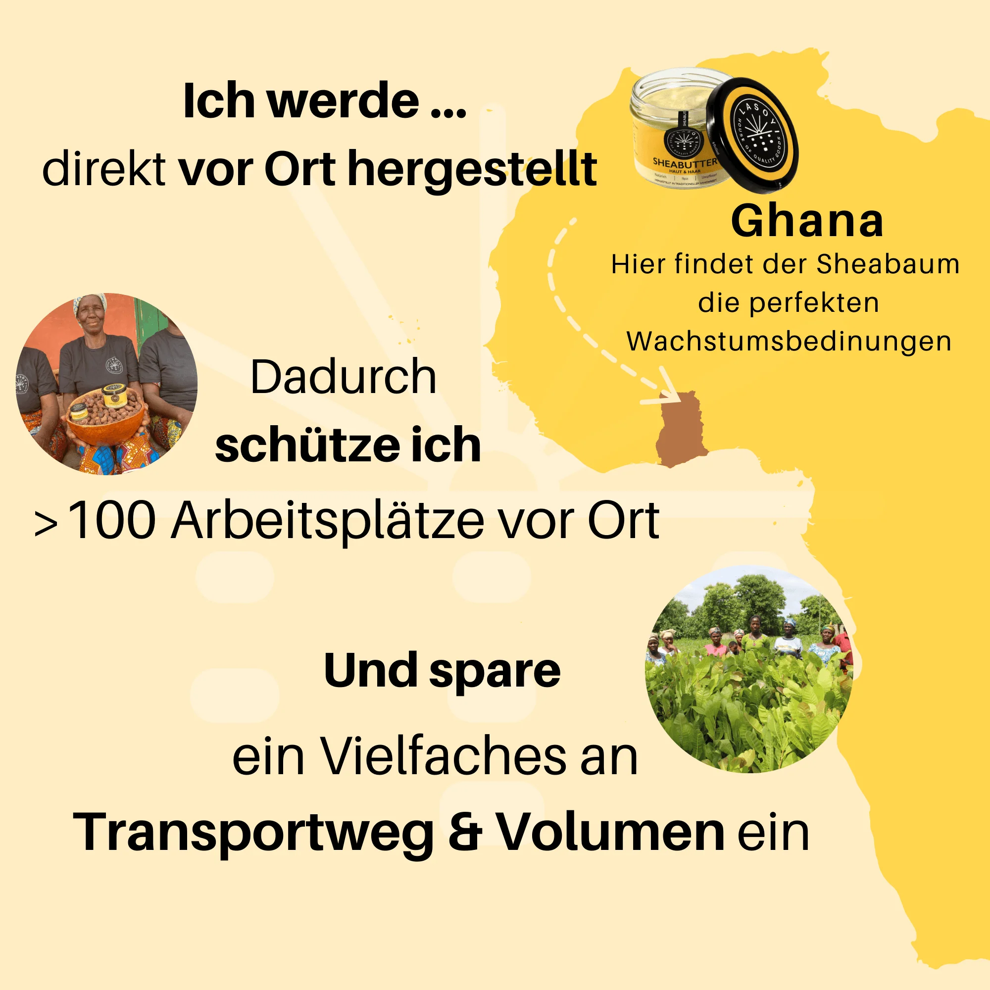 180 ml Sheabutter Unraffiniert und traditionell handgeknetet im Glas | LASOYI - Image 4